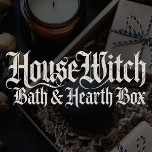 The House Witch bath & hearth box | deluxe gothic self-care mystery gift set | vegan witchy bath ritual