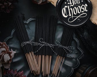 you choose incense gift set | 5 packs of 10 sticks | gothic ritual spooky halloween witchy fragrance