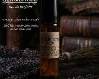 Witch of the Wood perfume oil | smoky lavender woods | 10ml roll on | vegan & alcohol-free | gothic close-wear fragrance