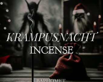 krampusnacht -  ritual incense / premium incense sticks / krampus winter horror movie / strange & macabre / horror gifts / gothic scent