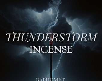 thunderstorm - ritual incense / premium incense sticks / gothic goth spooky halloween witch witchy scary eerie strange /