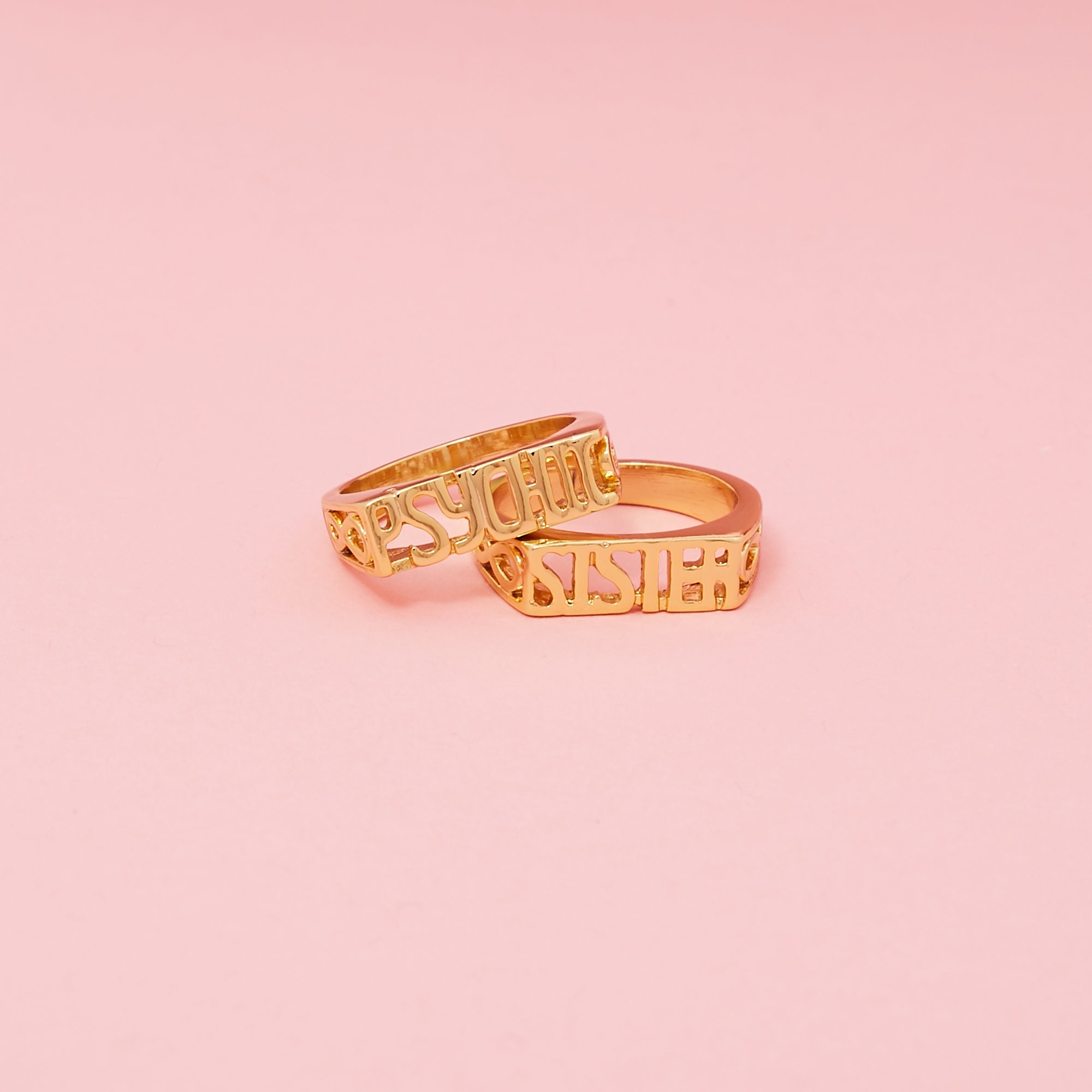 9ct gold sale sister ring