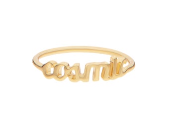 Cosmic Word Ring Gold
