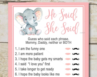 Modello di gioco stampabile per baby shower Bingo Girl / Il bucato sta