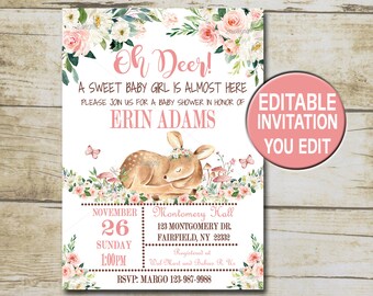 Deer Baby Shower - Etsy
