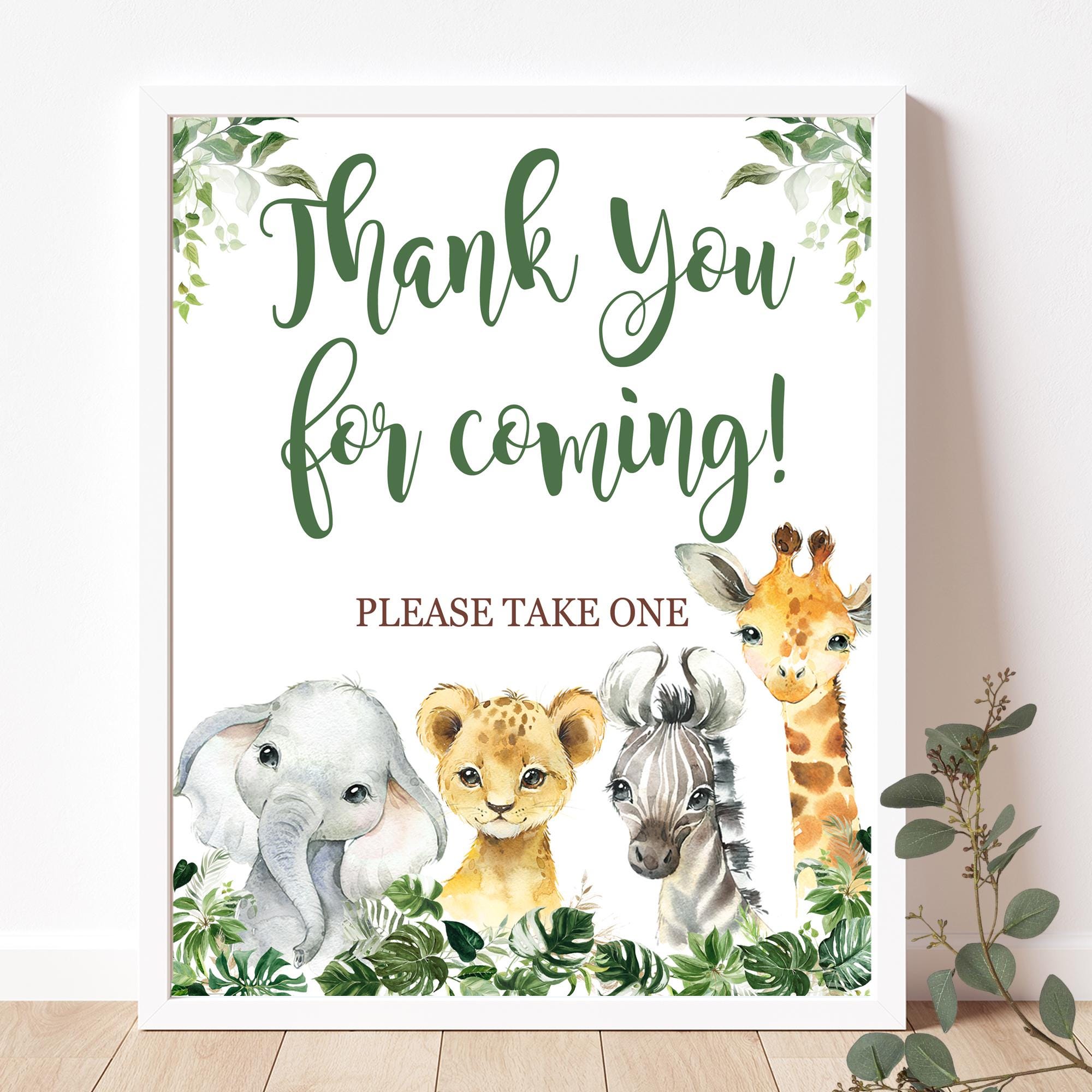 Safari Baby Thanks Editable Safari Baby Shower Invitation Pack Wild Animal  Baby Etsy Jungle Baby Theme, image size:2000x2000