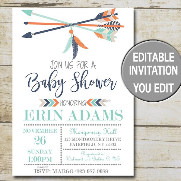 Tribal Baby Shower - Etsy