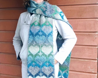 PokerFace Scarf - Double Knitting - Pattern