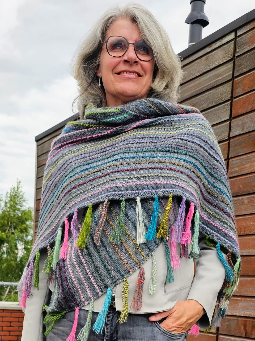 Grab Your Scraps Shawl *pattern* - Etsy