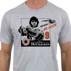 Tim “Dr. Hook” McCracken Hockey T-Shirt Slap Shot Hockey Shirt