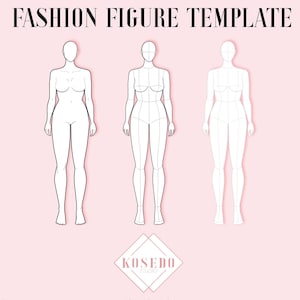 Croquis Fashion Figure Template - Slim