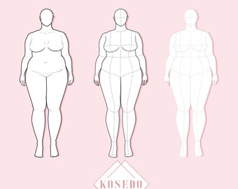 Croquis Fashion Figure Template - medium