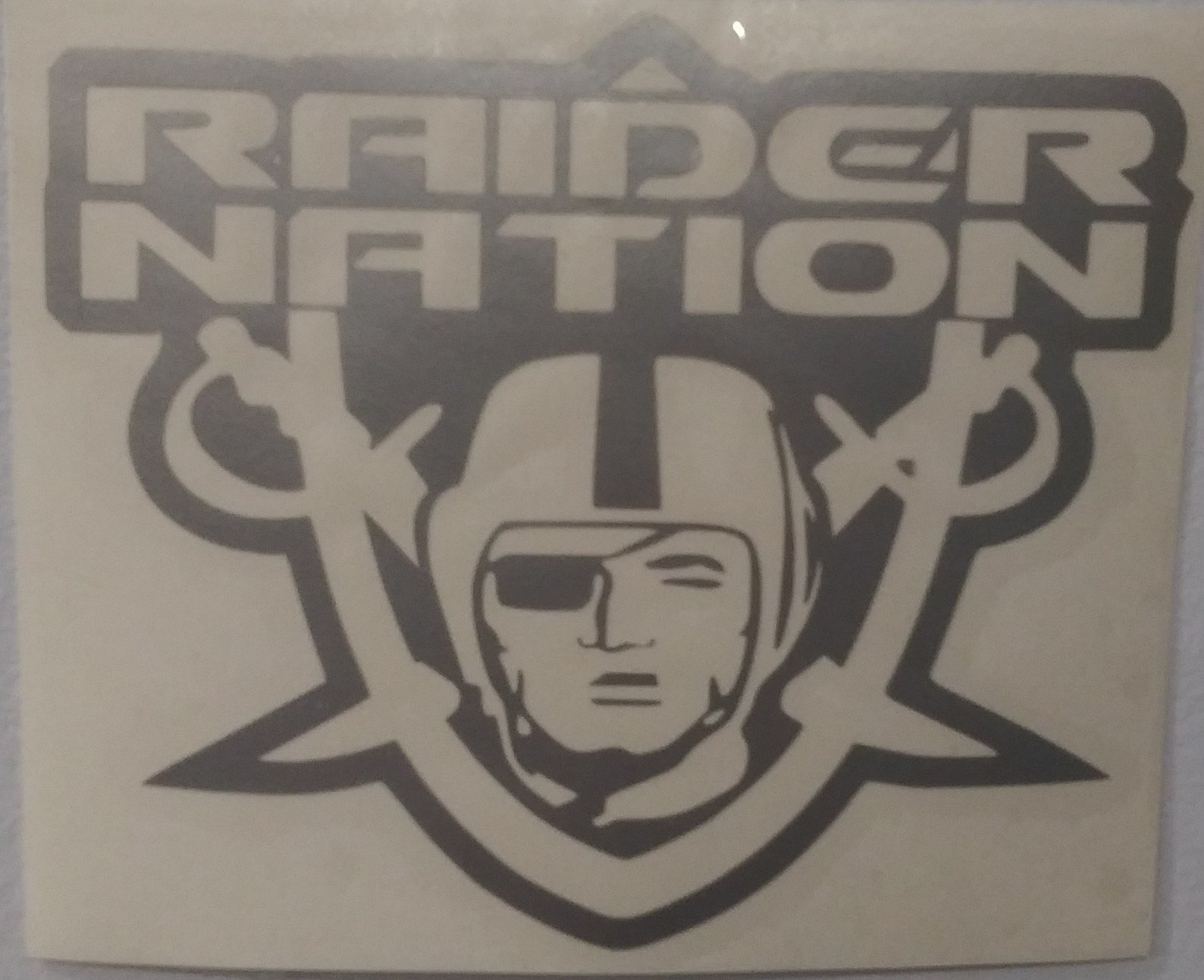 CLEARANCE Las Vegas Raiders 4 Silver Vinyl Decal Car Etsy