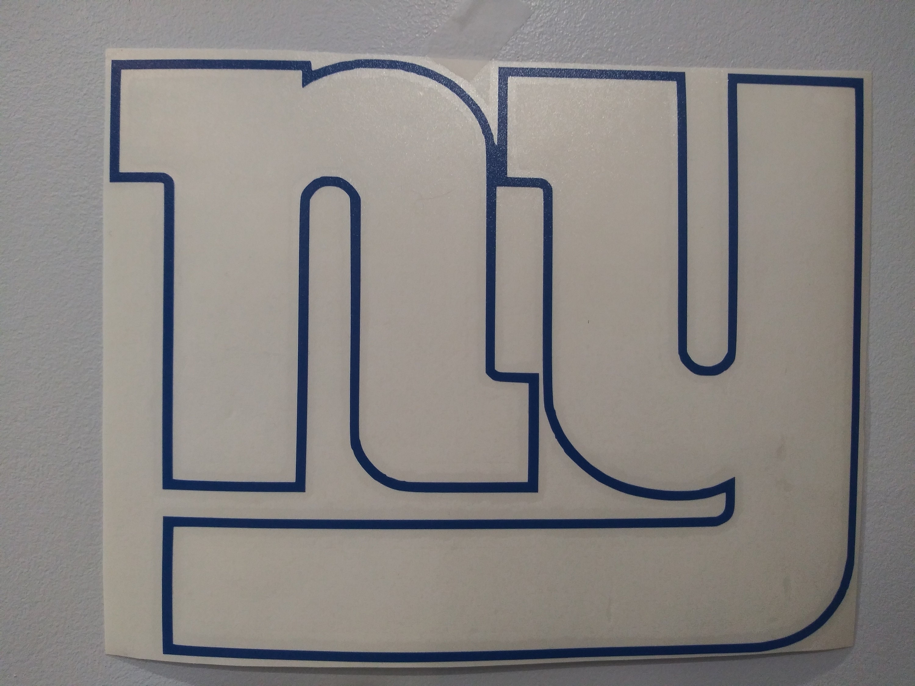 CLEARANCE NY Giants 10 Blue Vinyl Decal Car Truck Etsy