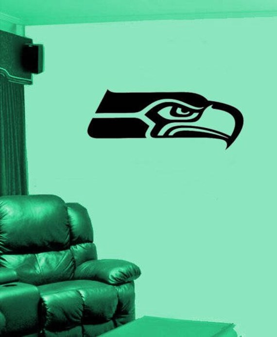 Seahawks Black Sports Teams Automotive Decal//Bumper Sticker