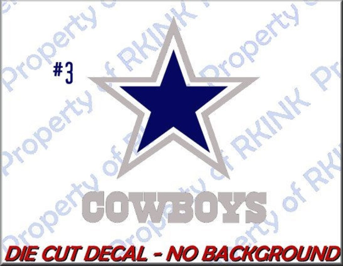 Dallas Cowboys Design 2 or 3 Vinyl DECAL For Your Car Truck Etsy