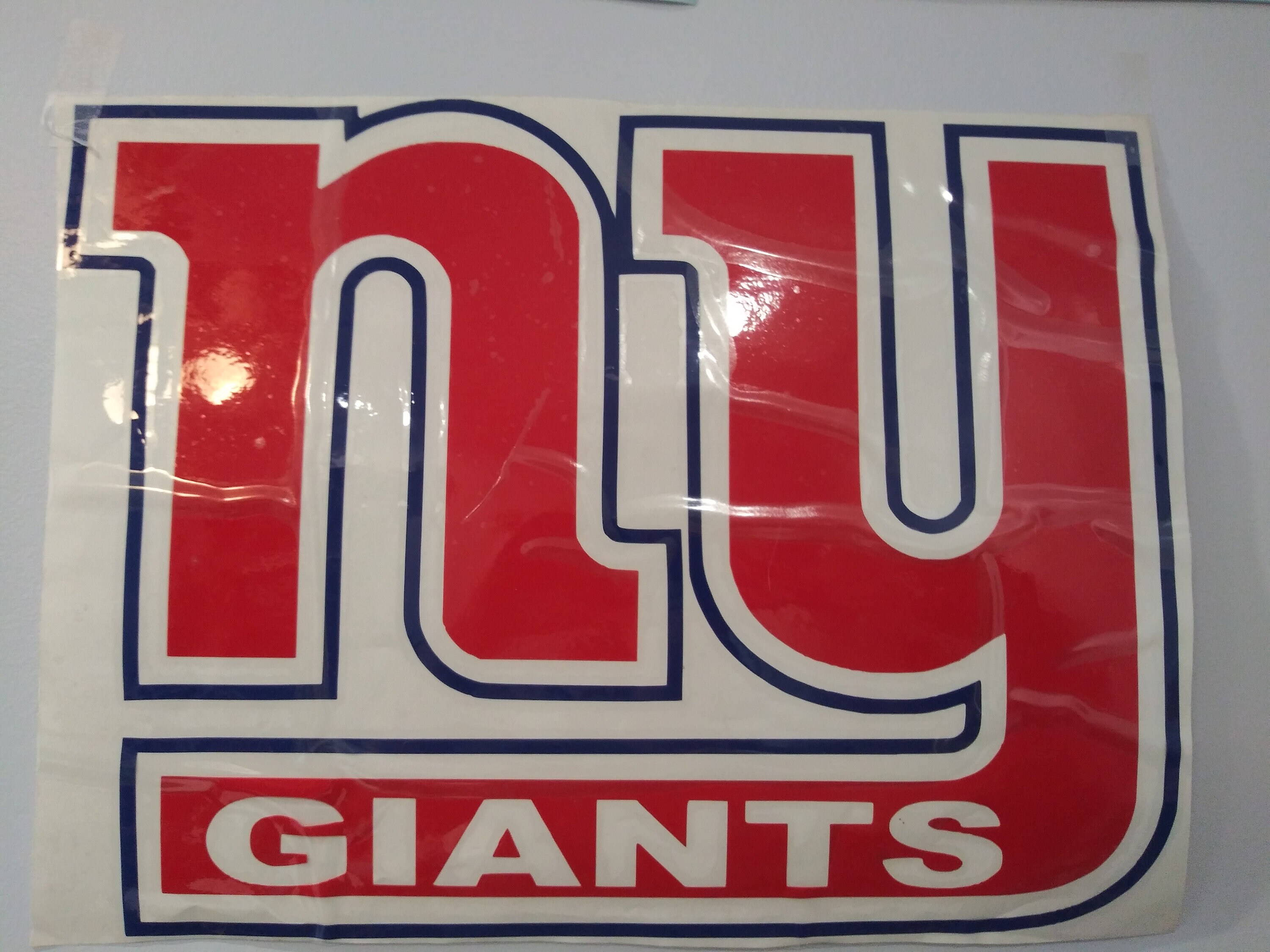 CLEARANCE NY Giants 15.5 Red Vinyl Decal Car Truck Etsy