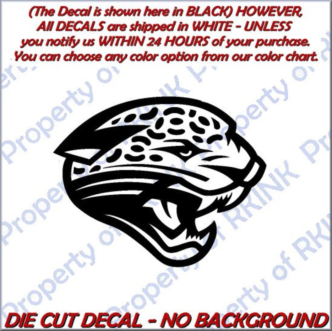 Jacksonville JAGUARS 1 Vinyl DECAL Car Truck Window Wall Etsy
