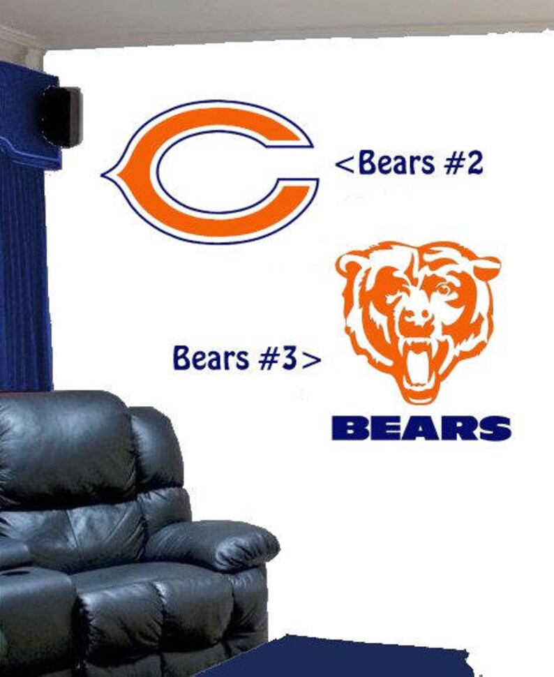 Chicago Bears Design 2 Vinyl DECAL for Car Truck Window Wall Etsy