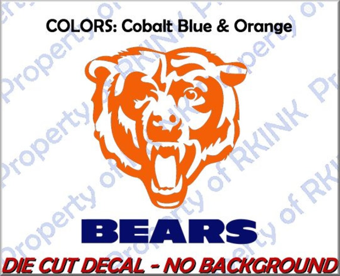 Chicago Bears Design 3 Vinyl DECAL For Car Truck Window Wall Etsy