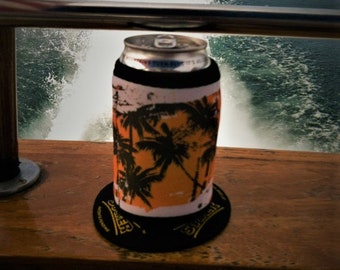 Neoprene Wallet & Can Cooler - Palms
