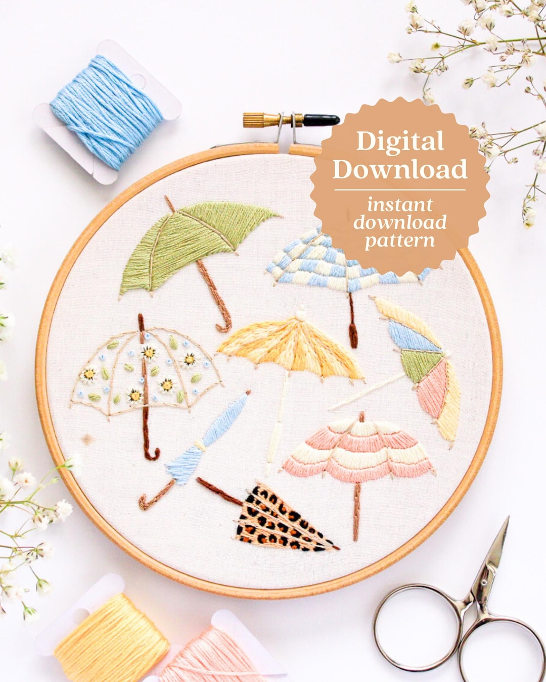 A closer look at Burmese Umbrella Embroidery Patterns