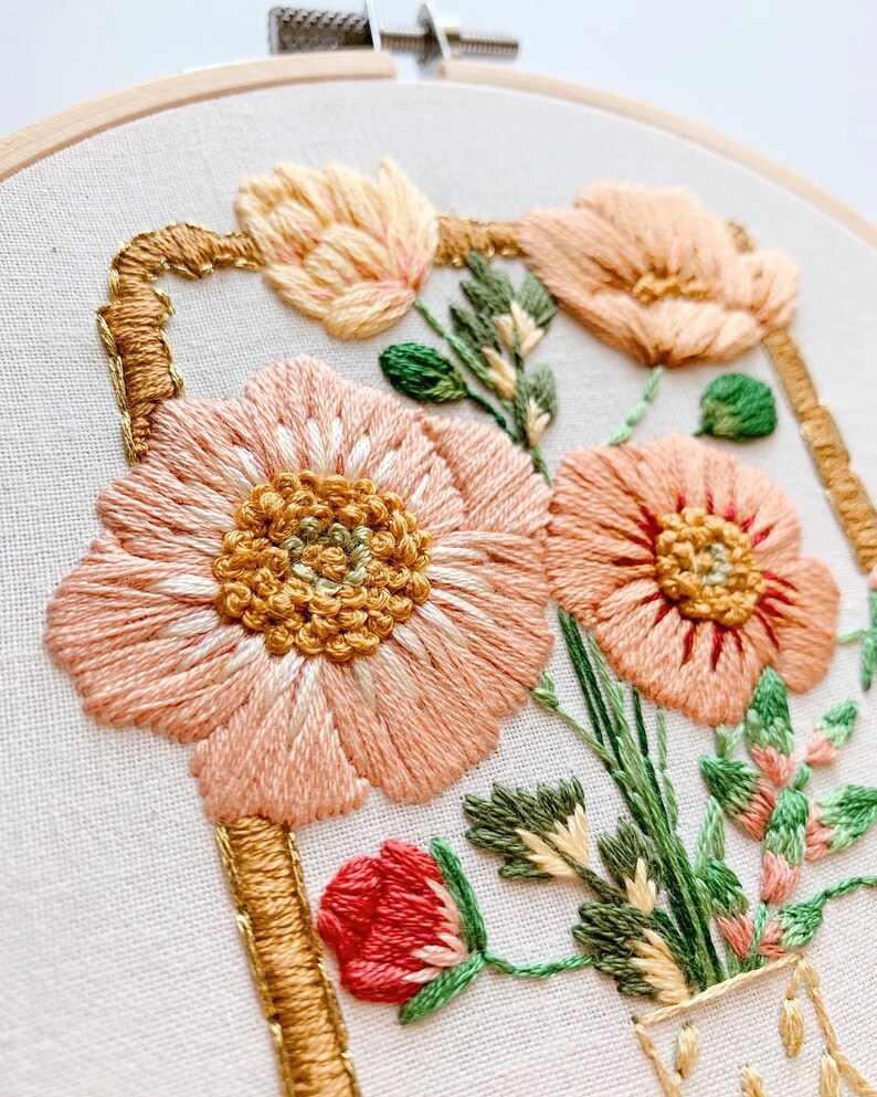 Poppy embroidery pattern instant download pdf poppies  etsy Poppy embroidery pattern instant download pdf poppies  etsy