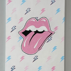 Pintura de cartel de los Rolling Stones de moda
