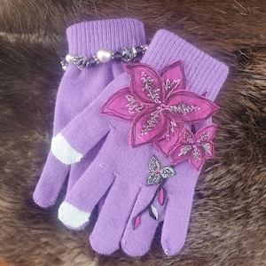 Glamour Gloves / Fashion Gloves / Winter Gloves / Women&#39;s Fashion / Gifts for her / Gloves / Accessories / Women&#39;s Gloves