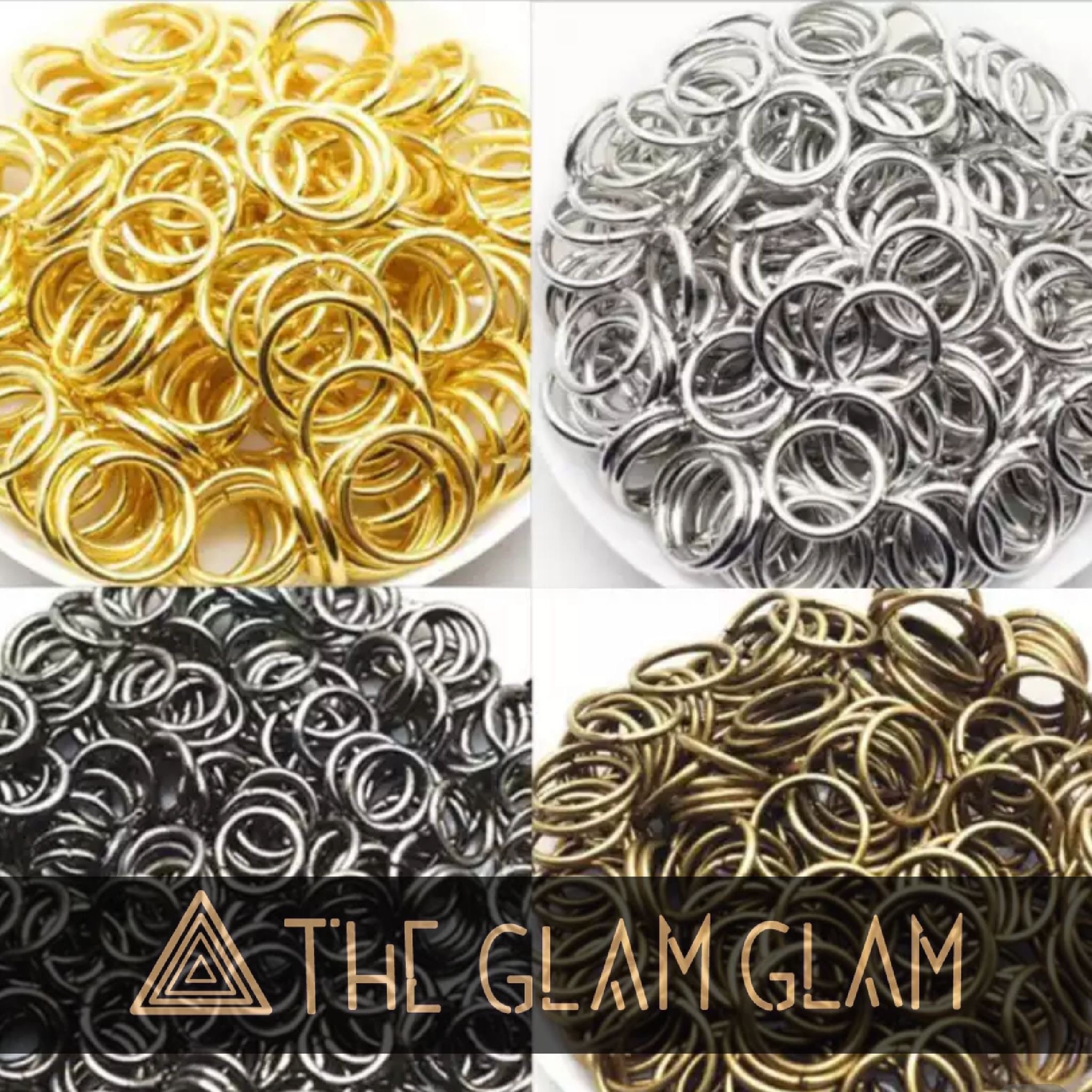 Set of 16 Variety of Hair Beard Dreadlocks Cuffs Rings Mixed Gold or Silver Jewelry  Braid Charm Filigree Tube Coils Bling Hair Variety Pack 