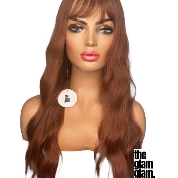 SANSA auburn wig with bangs