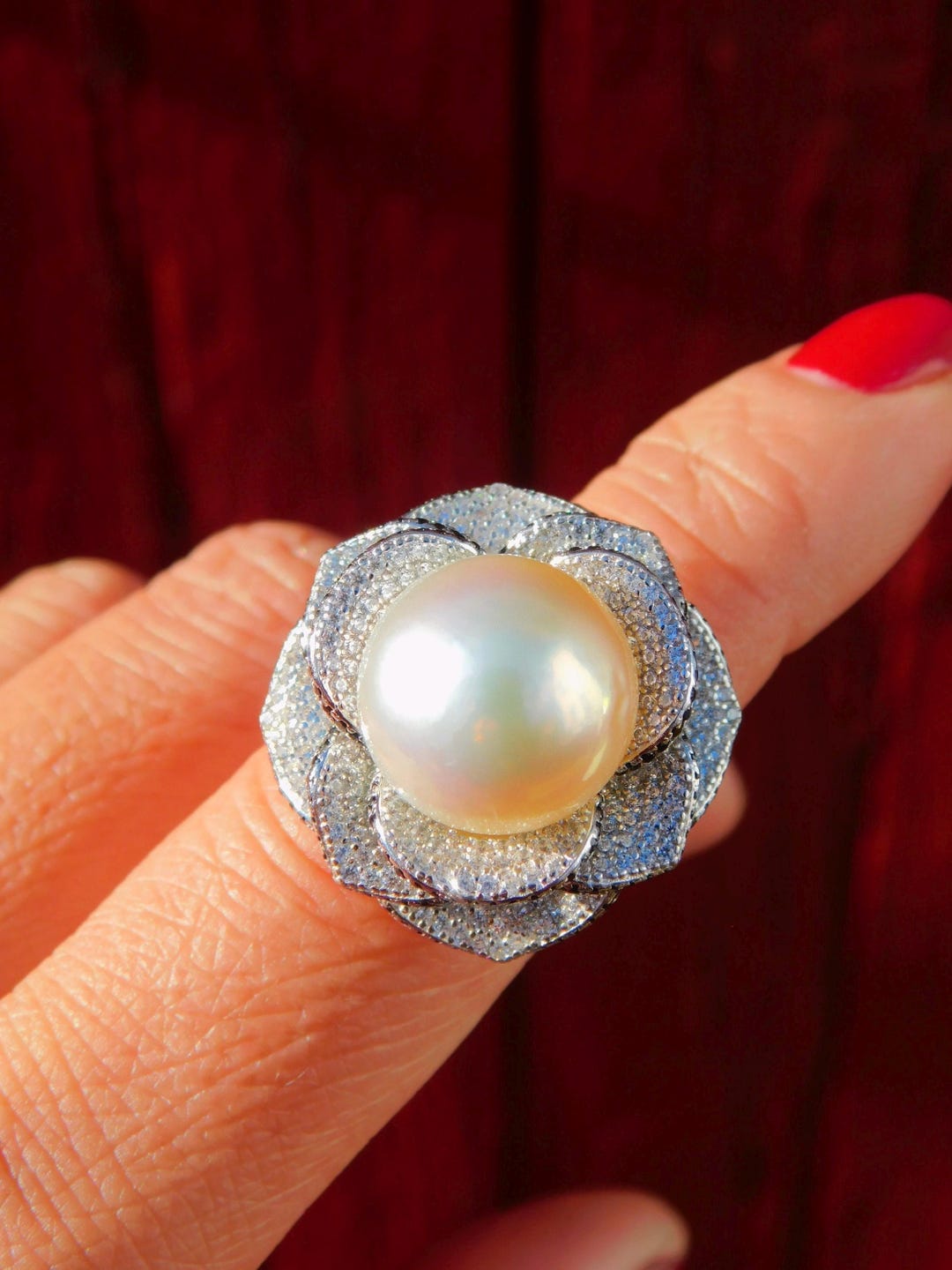 aaa-13-4mm-cream-south-sea-pearl-ring-round-sterling-silver-rose