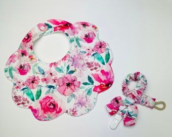 Flower bib e reggiciuccio