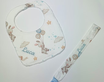 Set nascita Bunny palloncini azzurro