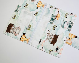 “SAFARI” towel and diaper holder, 2 models