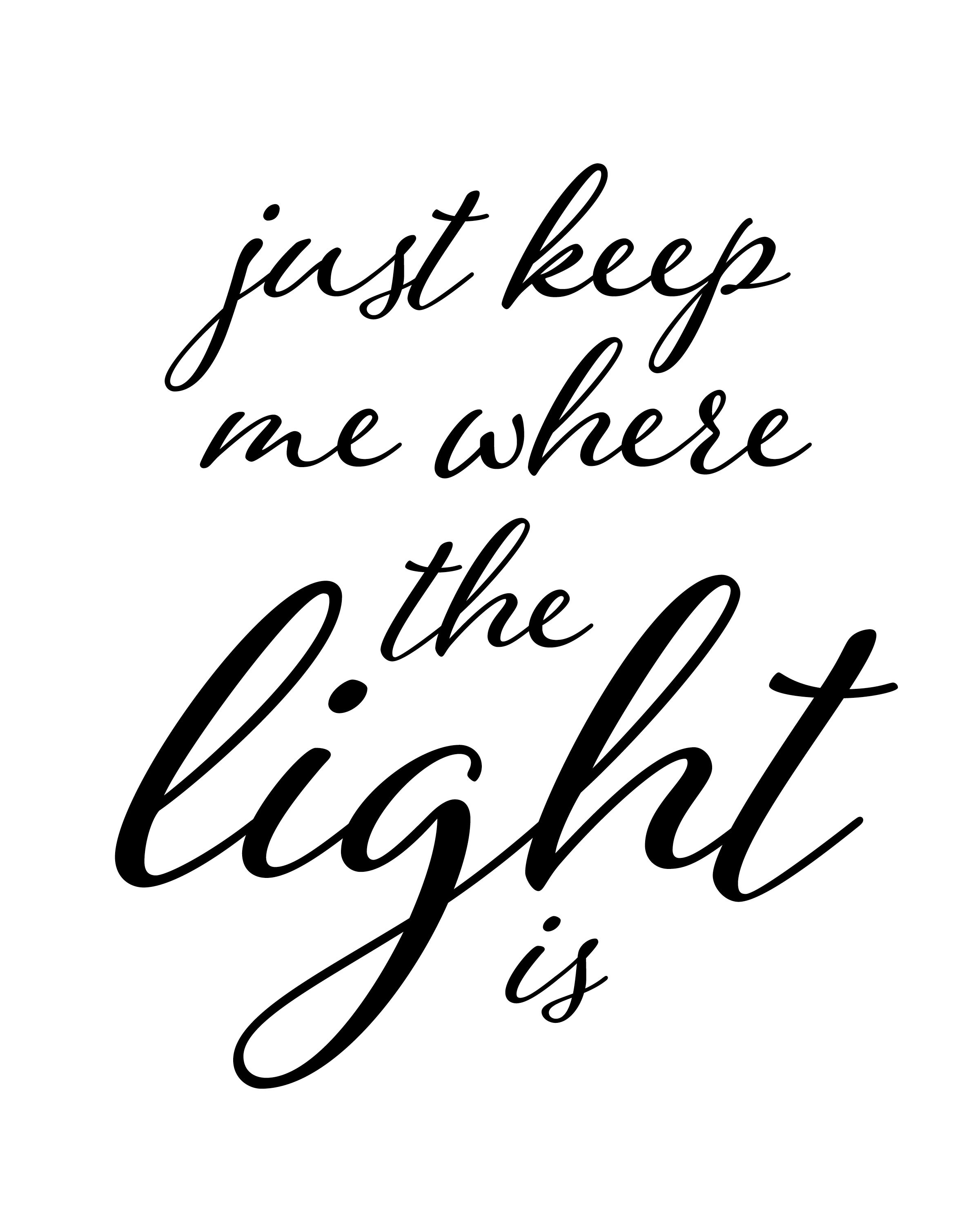 Just Keep Me Where The Light Is Gravity John Mayer Lyrics | Etsy