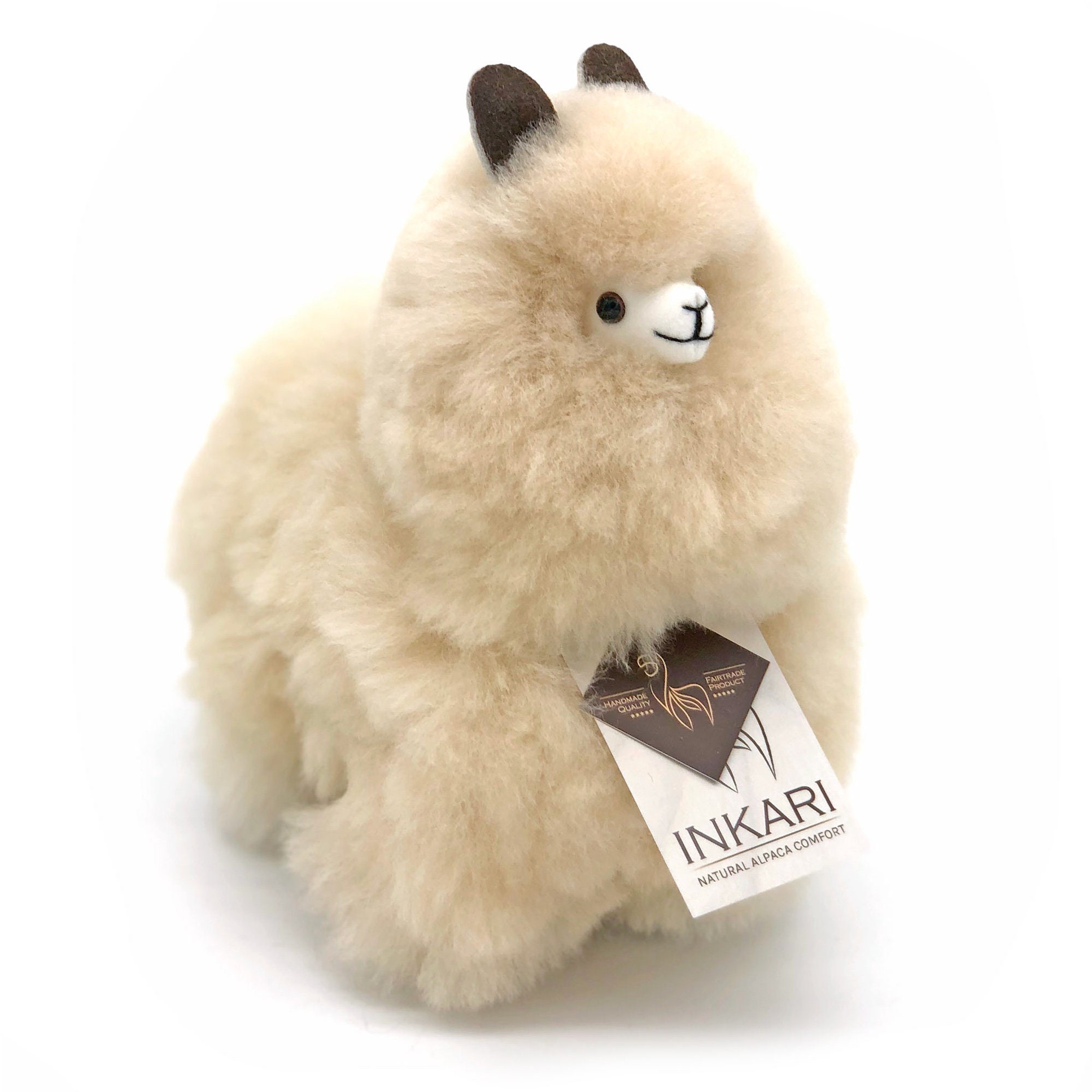 Alpaca Stuffed Animal Fairtrade Gift 23 Cm Small Blond Etsy UK