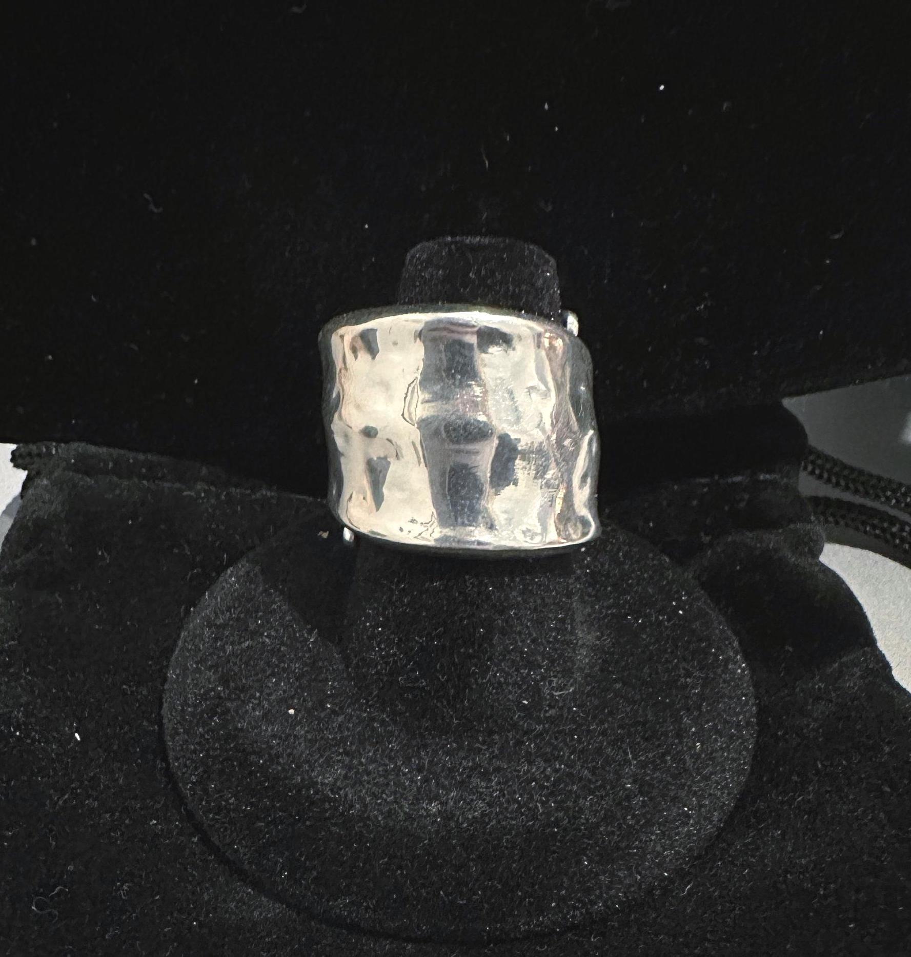 RLM Unique Sterling Silver Bezel & Leather Band with Sterling Closure Untested Rlm Studio Ring - Etsy main image 4