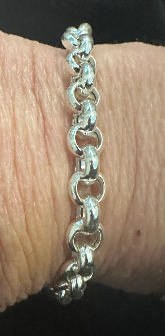 Vintage OTC Italy Sterling Silver 8" Chain Bracele
