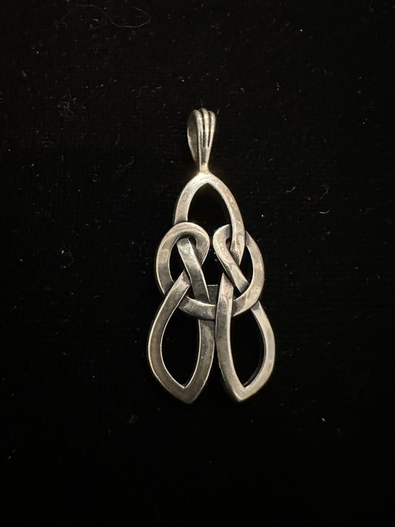 Sterling Silver Celtic Love Knot Pendant by Waldec