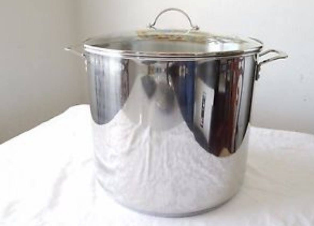 NIB Princess House Stainless Steel 50 Qt Classic Stockpot With
