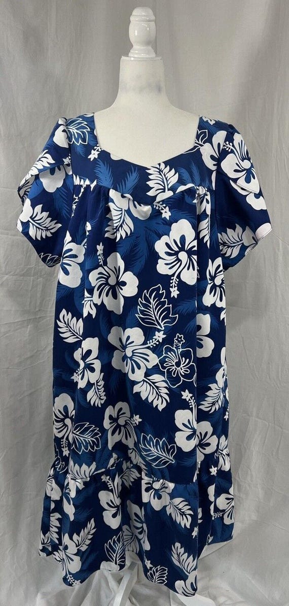 ヴィンテージ花柄ムームードレス: 70年代 Ali'i Fashions ハワイ