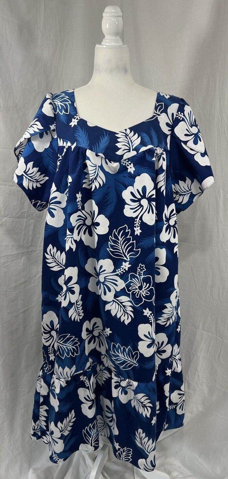 ヴィンテージ花柄ムームードレス: 70年代 Ali'i Fashions ハワイ