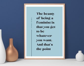 Printable Feminist Poster Shonda Rhimes Quote - Digital Download, instant access 4 sizes, inspirational motivational print