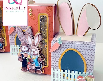 Easter Box Cutting File - Archivo de corte Caja Pascua - DXF and SVG for Cameo and Cricut