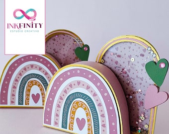 Boho Rainbow Box Cutting File - DXF and SVG for Cameo and Cricut