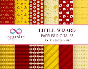Papeles Digitales Pequeño Mago - Pastel Colors Little Wizard