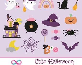 Cute Halloween Cliparts - PNG