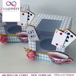 Archivo de corte Caja para Cupcakes - Cupcake Box Cutting File - Molde Caixa de Cupcakes - DXF y SVG para Cameo y Cricut