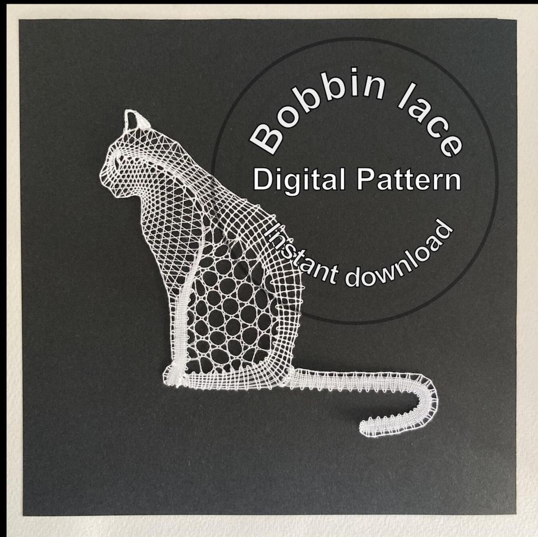 Digital Pattern for a Bobbin Lace Cat With Instructions in French and ...